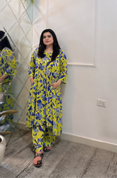 Printed modal cotton co-ord set